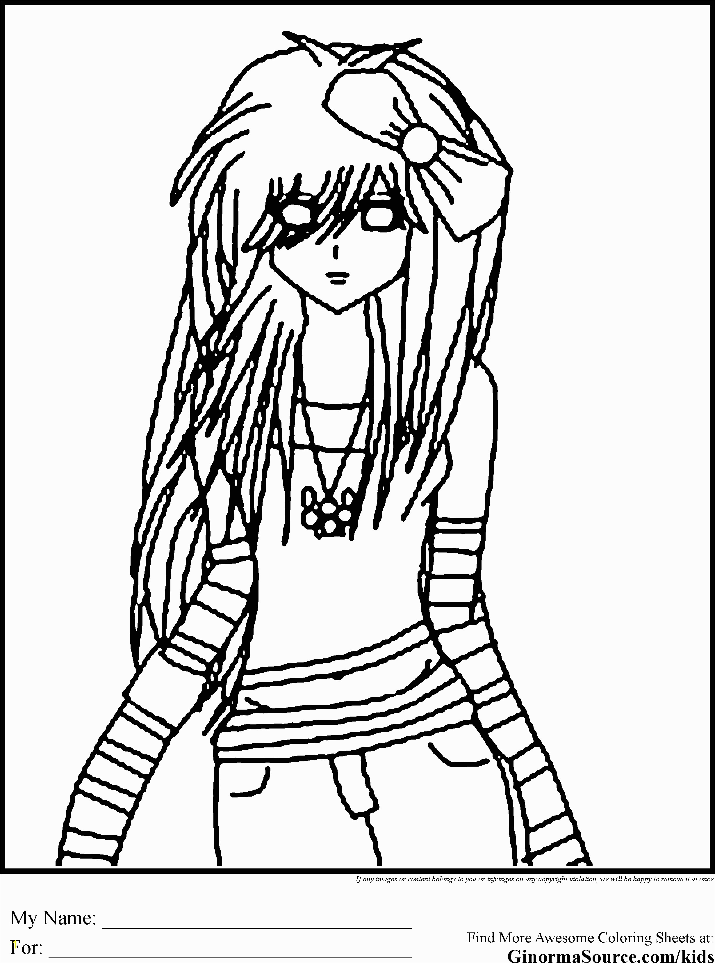 Hard Girl Coloring Pages Emo Coloring Pages 3 for Krysta Pinterest