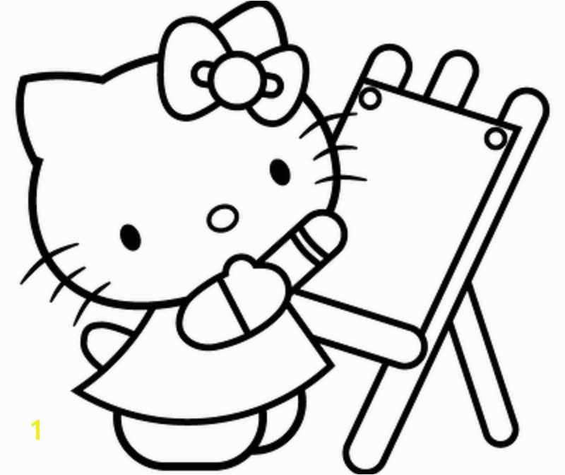 Cat Coloring Pages For Kids Hello Kitty Coloring Pages For Kids