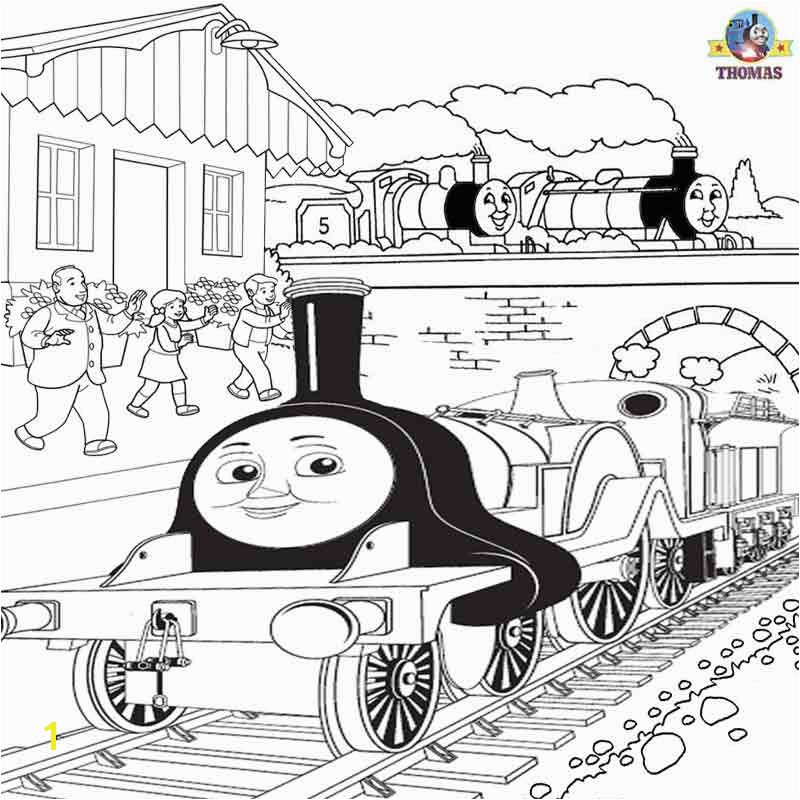 Gordon James Emily the train coloring pages early childhood development summer activities for kids