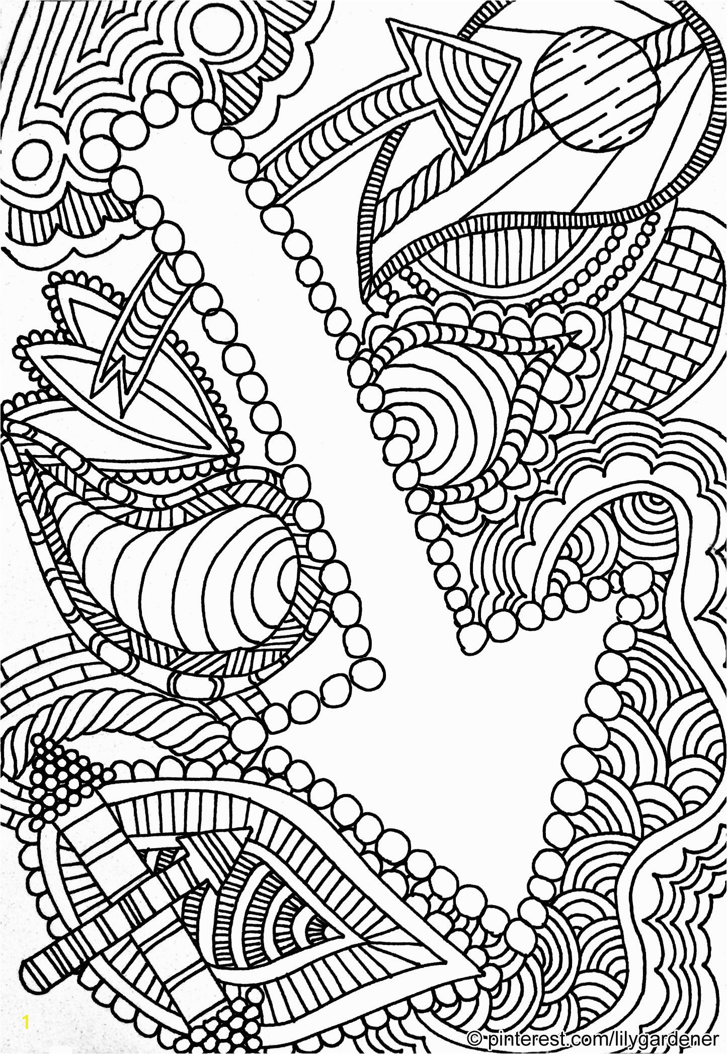 Abstract Coloring Page for Adults high resolution free and printable with…