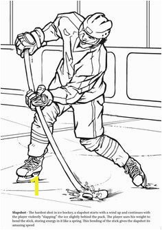 The Hockey Coloring Book Dover Publications