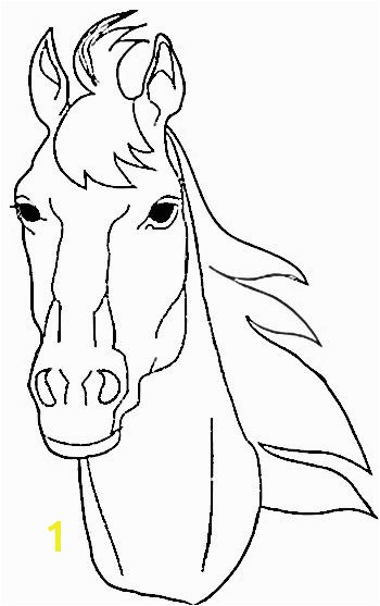 realistic horse coloring pages