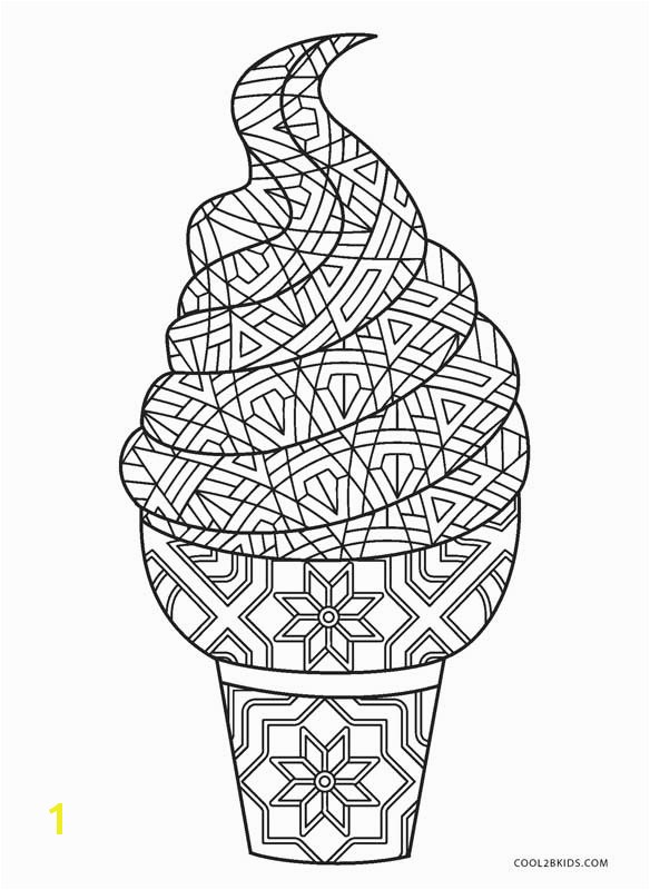 Ice Cream Coloring Pages to Print