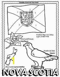 Canadian Province Nova Scotia coloring page Helpful for memory work with Claritas Classical Academy Cycle