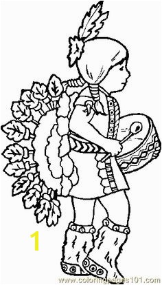 free printable coloring image Indian Coloring Page 06
