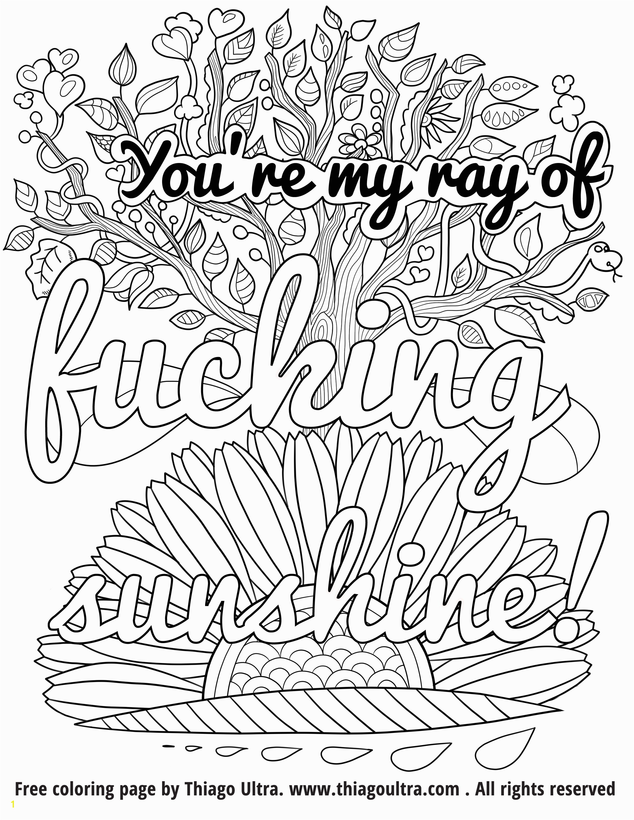 Unique Word Coloring Pages