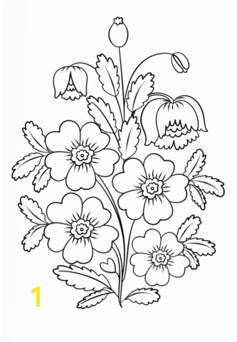 Petrykivka Painting Flowers coloring page