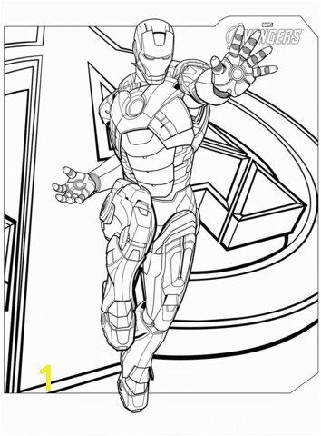 Avengers Iron Man coloring page