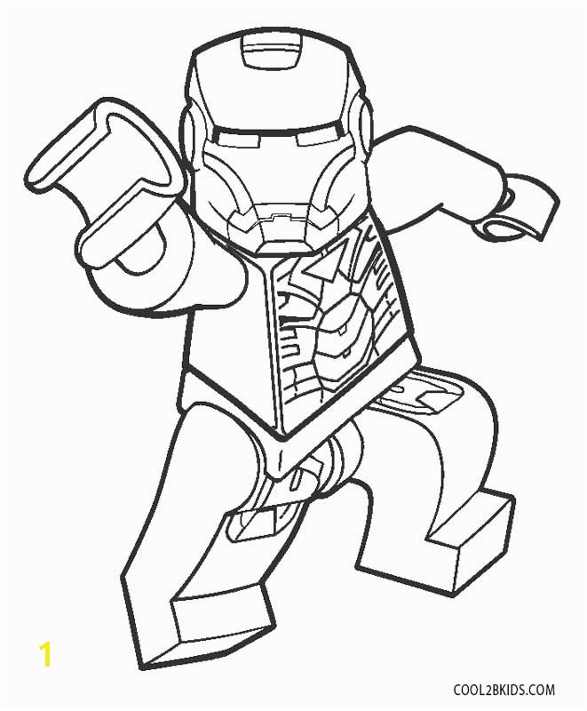 Lego Iron Man Coloring Pages