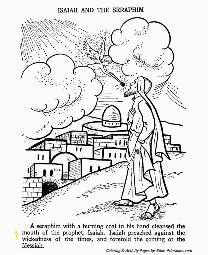 Isaiah Coloring Pages For Kids The Prophet Isaiah Church Pinterest