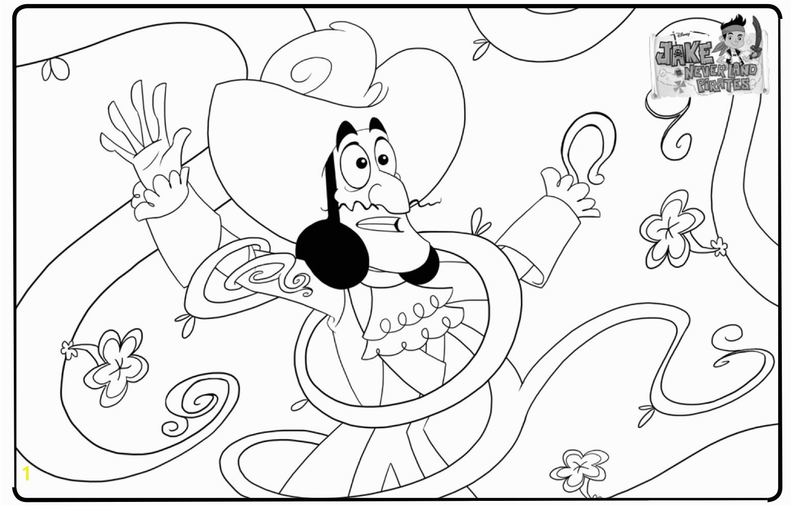 Stunning Jake And The Neverland Pirates Coloring Pages At