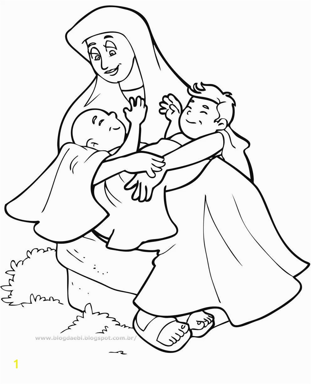 Sturdy Jacob And Esau Coloring Page Pages Barriee In Isolution