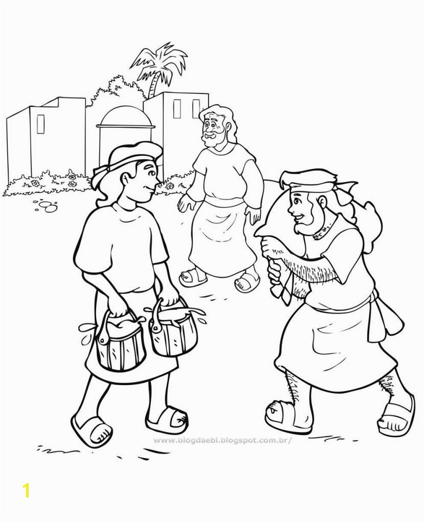 Jacob and Esau Reunite Coloring Page Jacob and Esau Coloring Page