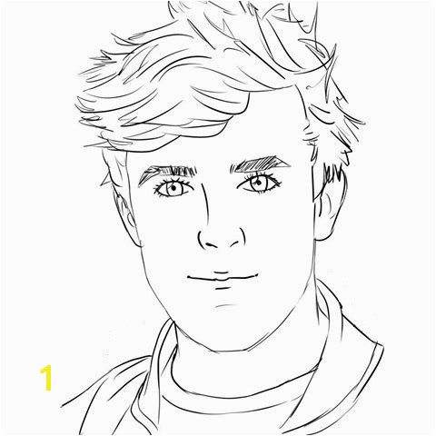 Jake Paul Coloring Pages Jake Paul Portrait Coloring Page Free Printable Coloring Pages for