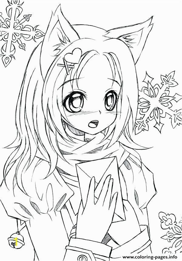 Anime Coloring Sheets Enchanting Cute Anime Coloring Pages About Anime Fox Girl Coloring Pages