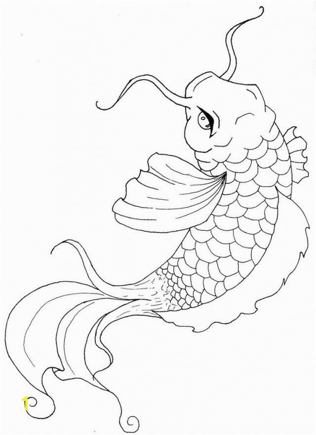Koi Fish Coloring Pages Japanese Koi Fish Coloring Pages Kids