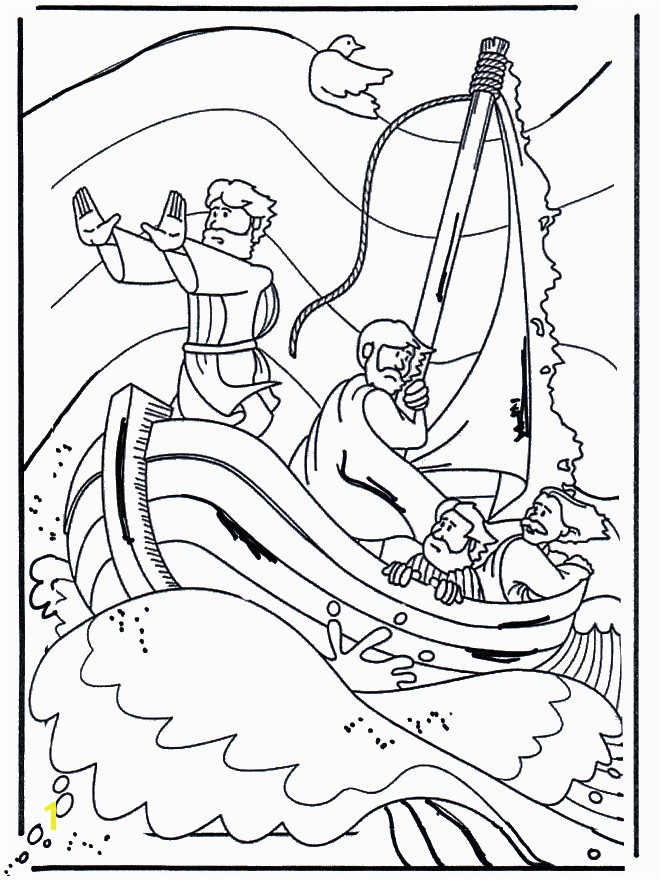 Jesus Calm the Storm Coloring Page 20 Luxury Jesus Calms the Storm Coloring Page