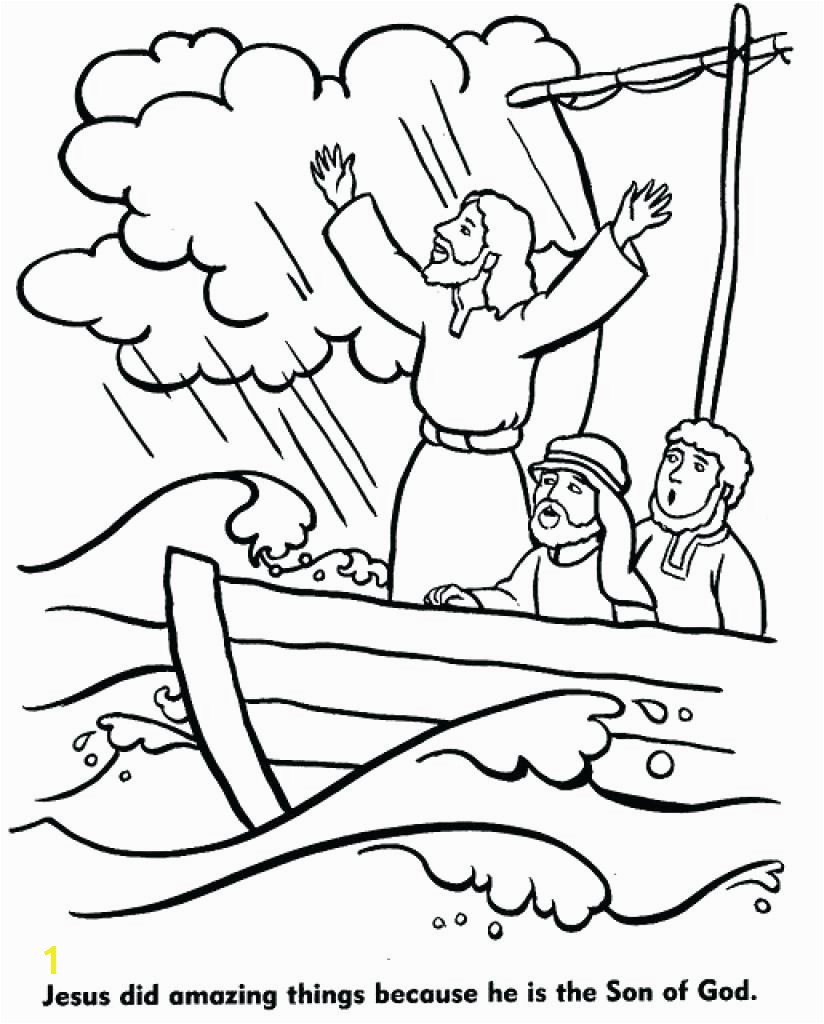 Printable Coloring Pages Jesus Calms Storm Copy Best The Page In Within Jesus Calms The Storm Coloring Page