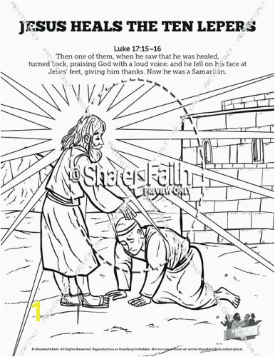 Jesus Heals 10 Lepers Coloring Page Beautiful Coloring Pages Luke 16 10 Coloring Page Ten Lepers School Pages to