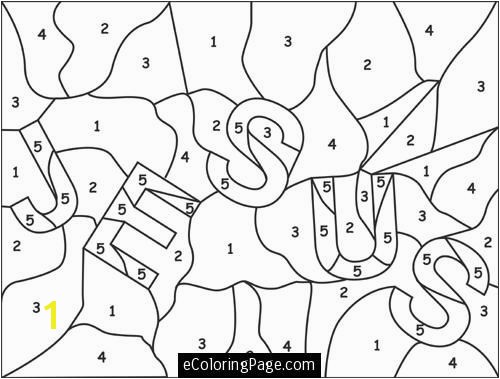 color by number jesus coloring page for kids printable