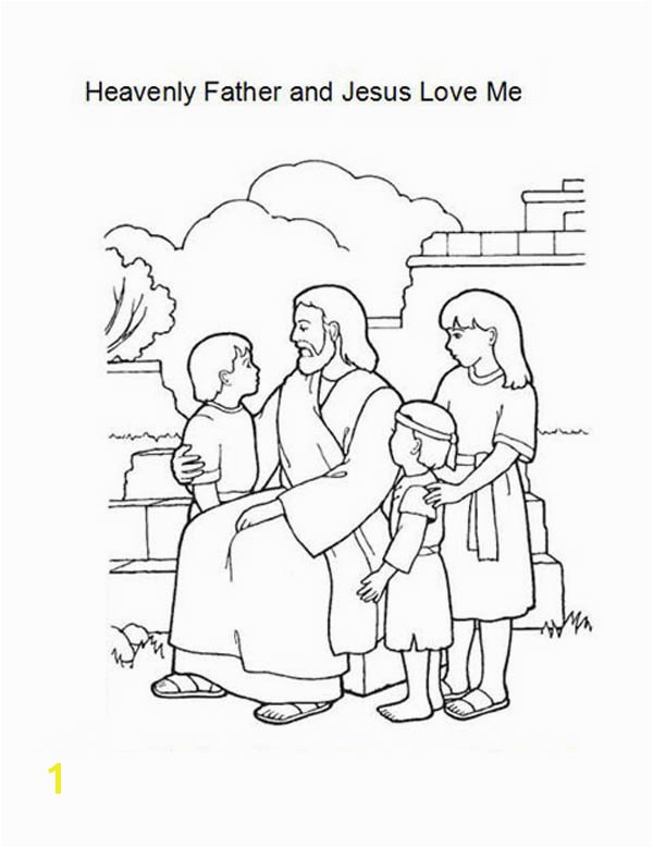 Jesus Loves Me Coloring Page for toddlers Heavenly Father and Jesus Love Me Coloring Page Color Luna Coloring