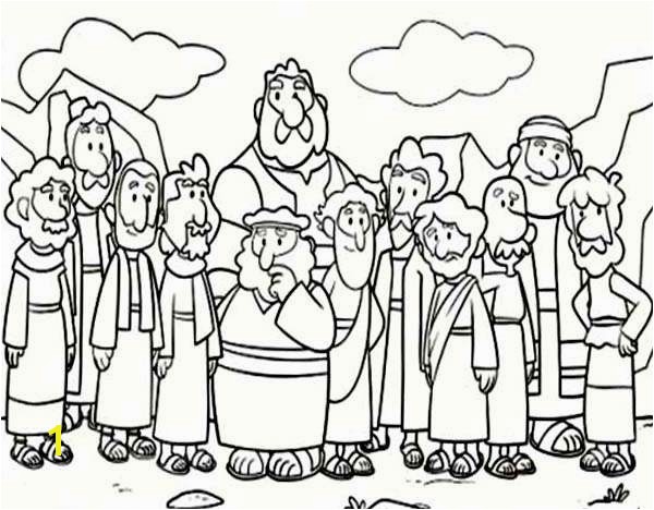 Jesus and the Children Coloring Page Free Cartoon Od Jesus Disciples Coloring Page