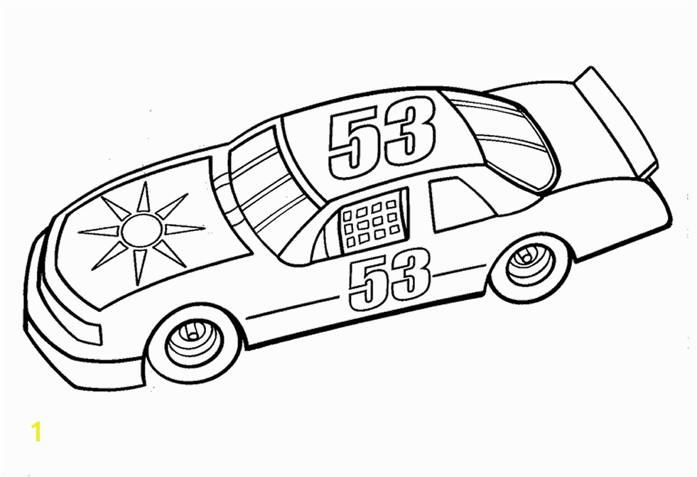 Nascar coloring pages