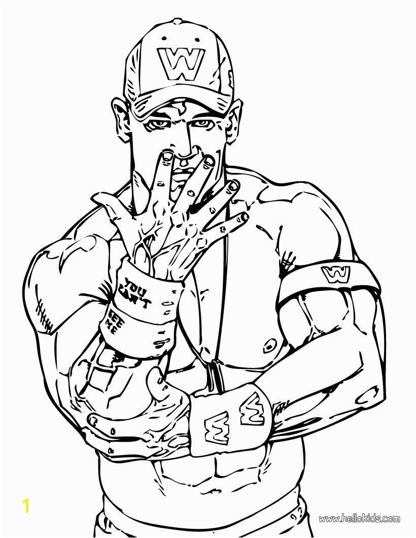 John Cena Coloring Page