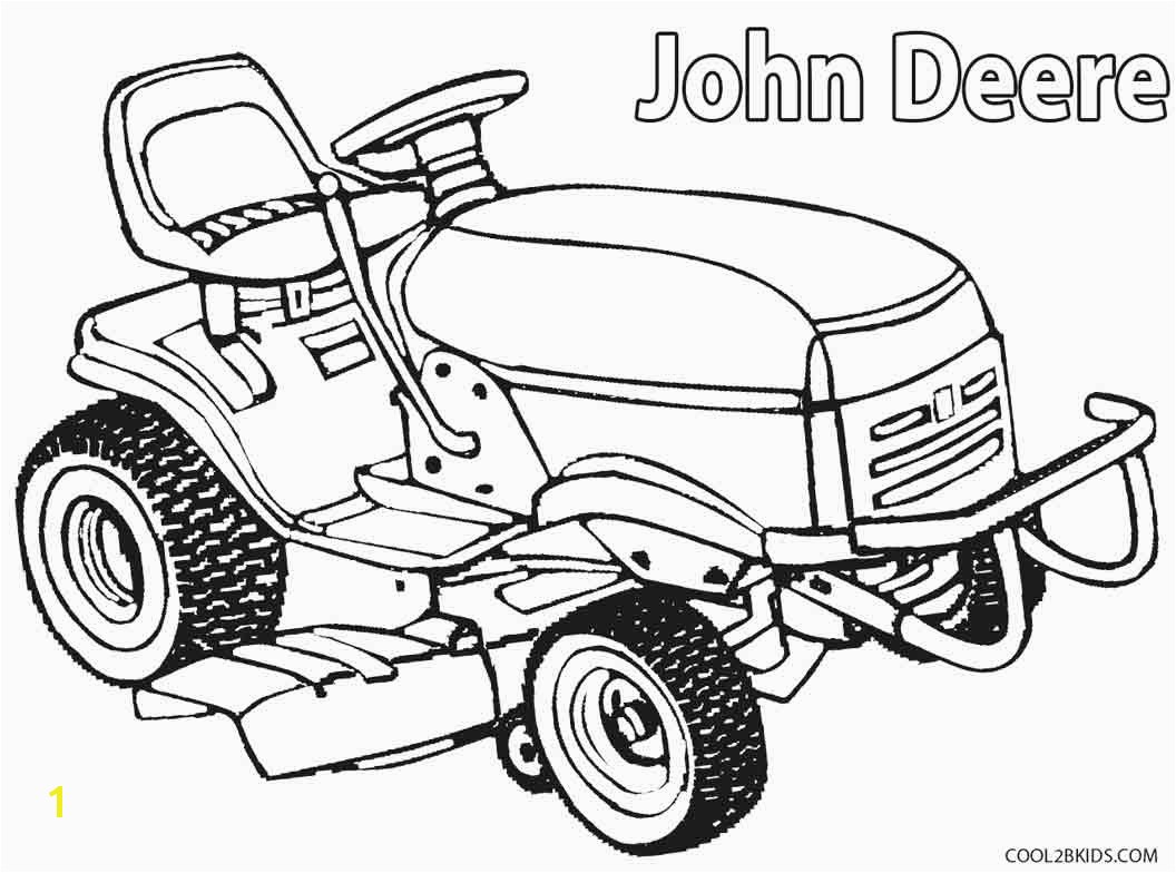 John Deere Lawn Mower Coloring Pages