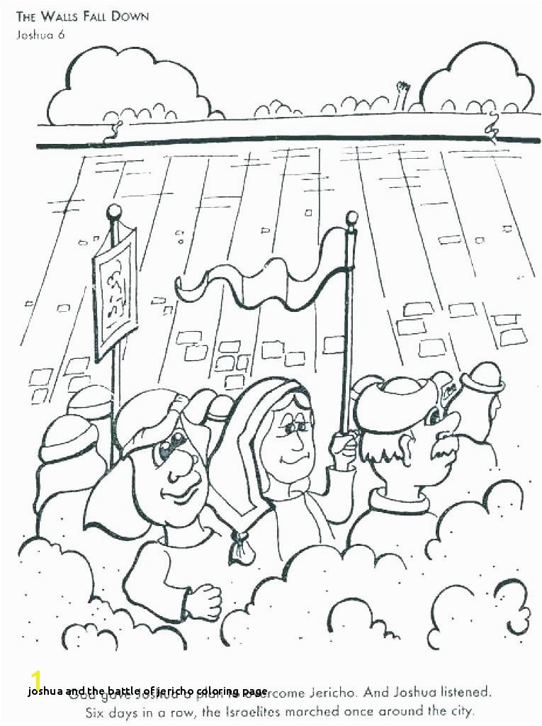 Joshua and the Battle Jericho Coloring Page and the Walls Coloring Page Pages Battle Joshua Jericho