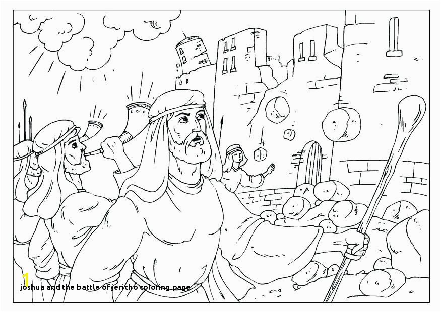 Joshua And The Battle Of Jericho Coloring Pages Divyajanan