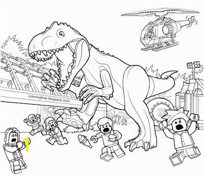 Printable LEGO Jurassic World Coloring Sheets