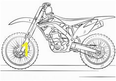 Kawasaki Motocross Bike Coloring page