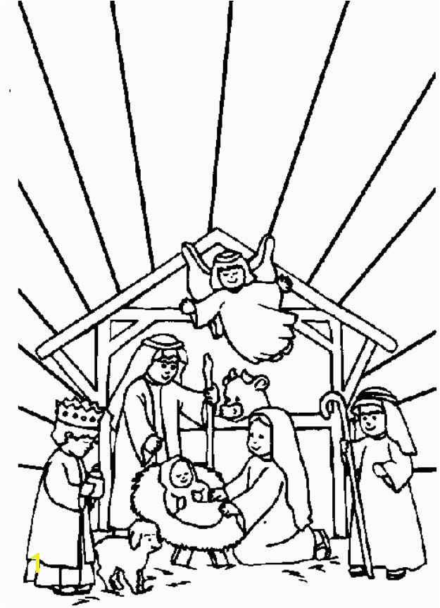 coloring page Bible Christmas Story Kids n Fun