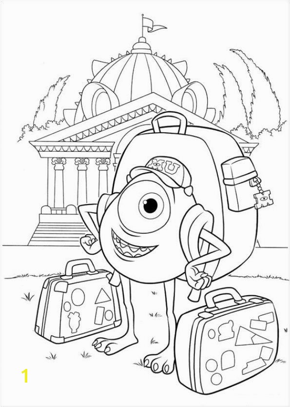 Coloring page Monsters University Monsters University on Kids n Fun Kids n Fun you will always find the best coloring pages first
