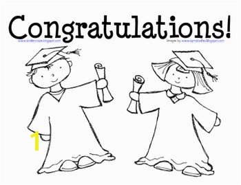 Graduation Coloring Page for Preschool and Kindergarten