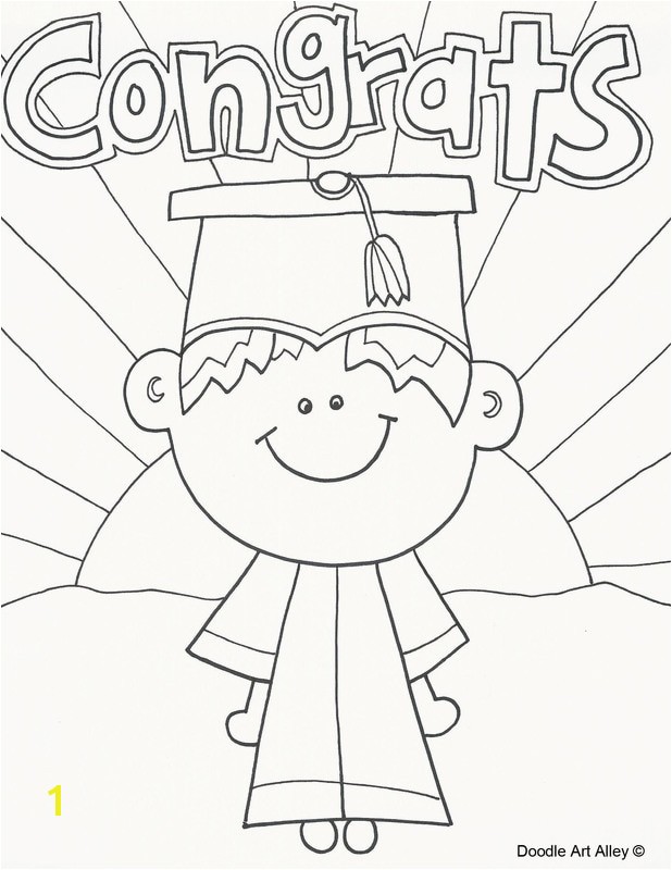 Graduation Coloring Pages