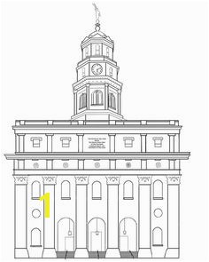 Nauvoo Temple Lineart by Liahona