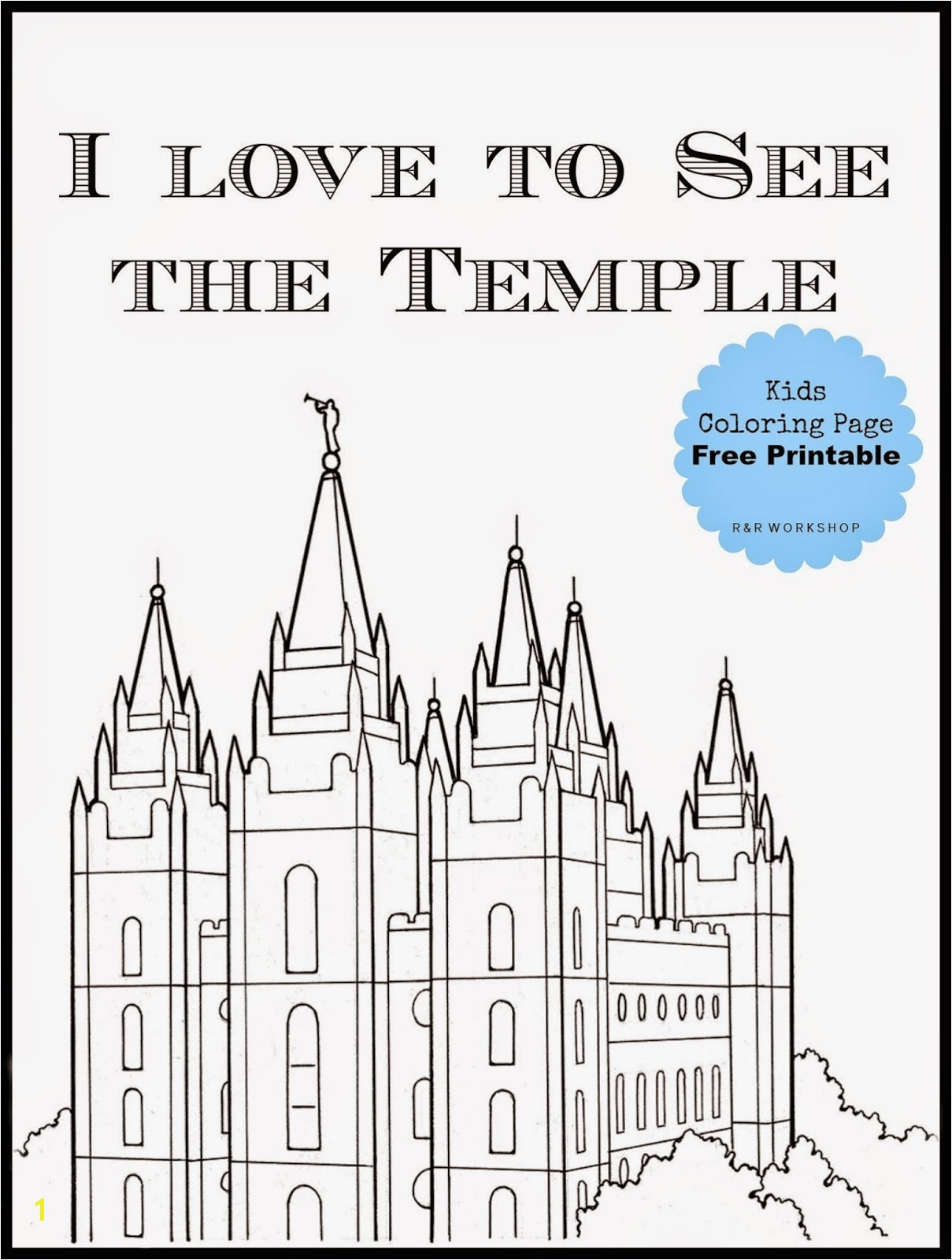 Inspirational Lds Temple Coloring Pages petitive Kirtland Page R Workshop Salt Lake Free Printable