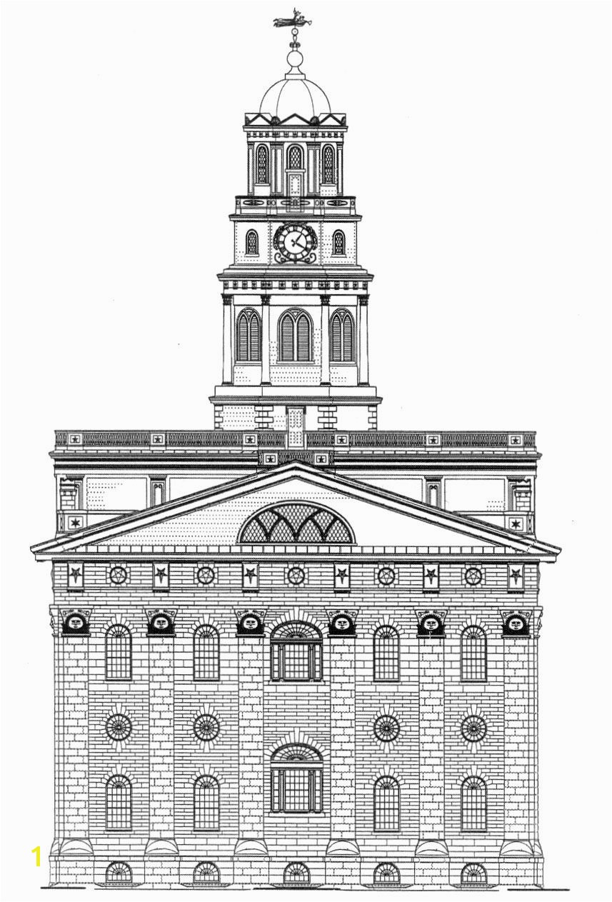 Kirtland Temple Coloring Page