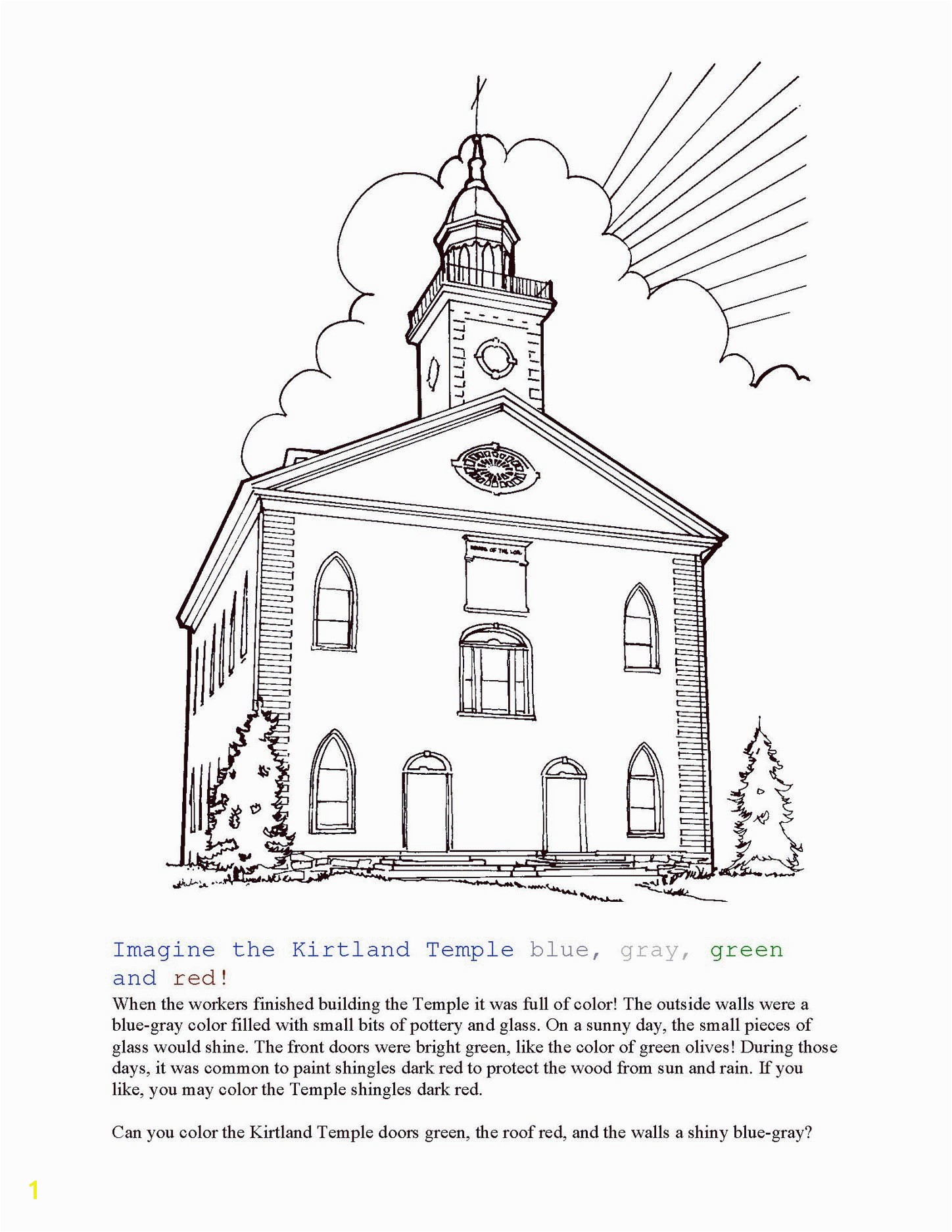 Temple Coloring Page Valid Kirtland Temple Coloring Page 246 6600—5100