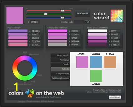 Free Color Scheme Tools Colors on the Web