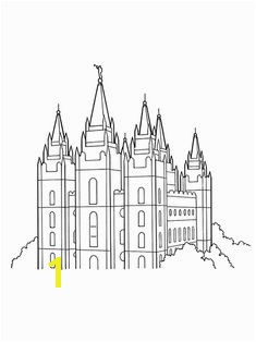 Coloring pages for kids Conference Activities An illustration of the Salt Lake Temple