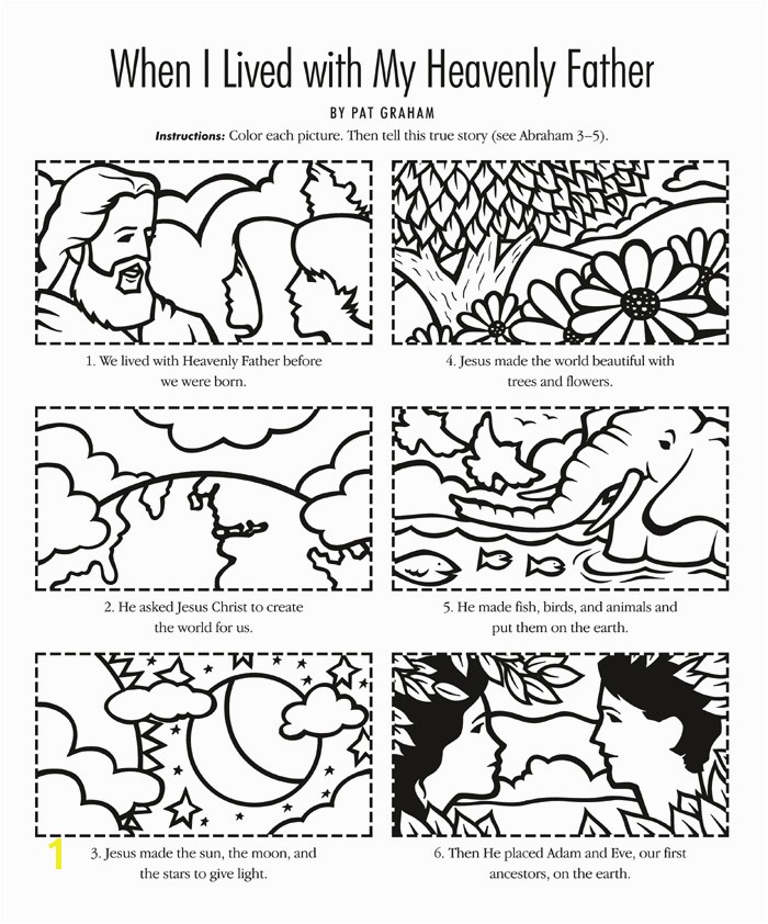 Lds Plan Of Salvation Coloring Page Coloring Pages