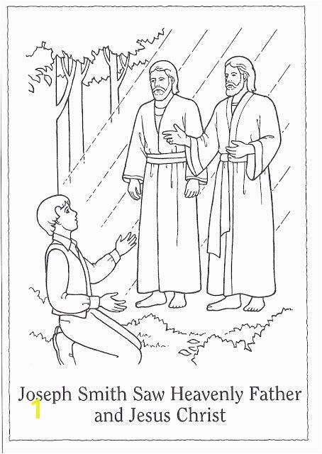 Lds Sunbeam Coloring Pages Primary 3 Lesson 5 the First Vision Coloring Page