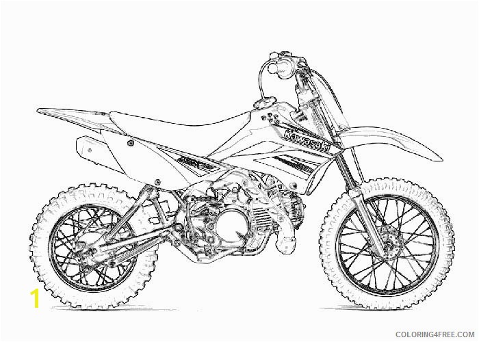 Lego Dirt Bike Coloring Pages Dirt Bike Coloring Pages Kawasaki Klx Coloring4free Coloring4free