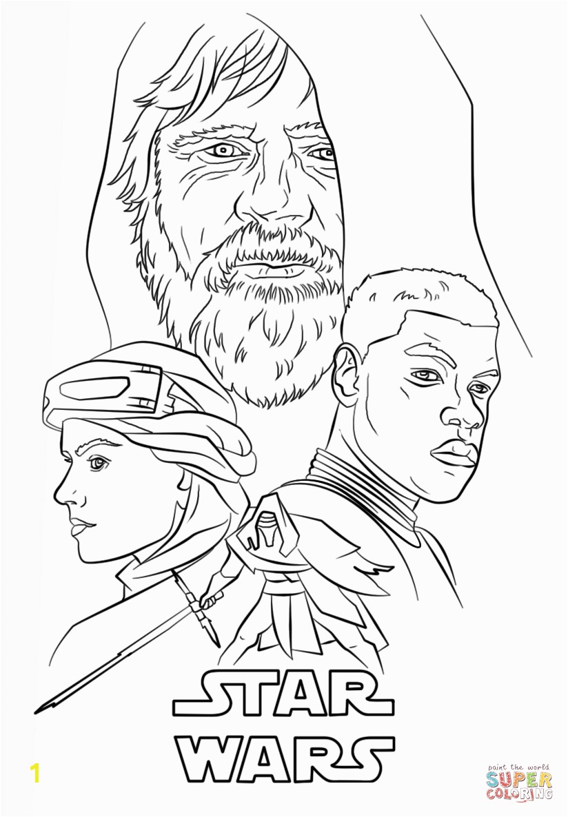 Lego Star Wars the force Awakens Coloring Pages the force Awakens Poster Coloring Page Free Printable Pages 2