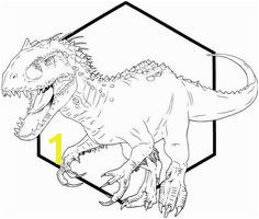 indominus rex dino coloring printable sheet