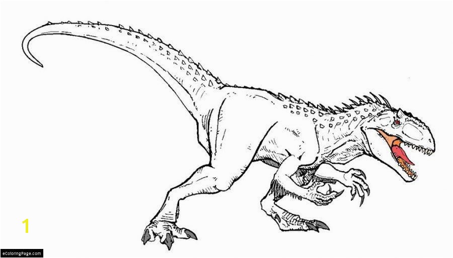 INDOMINUS REX coloring page dominex rex colorear