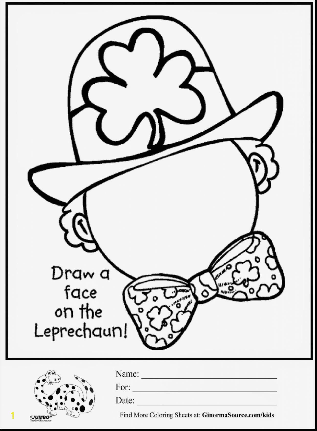 Leprechaun Face Coloring Page Coloring Pages for St Patricks Day New St Patricks Day Color Pages